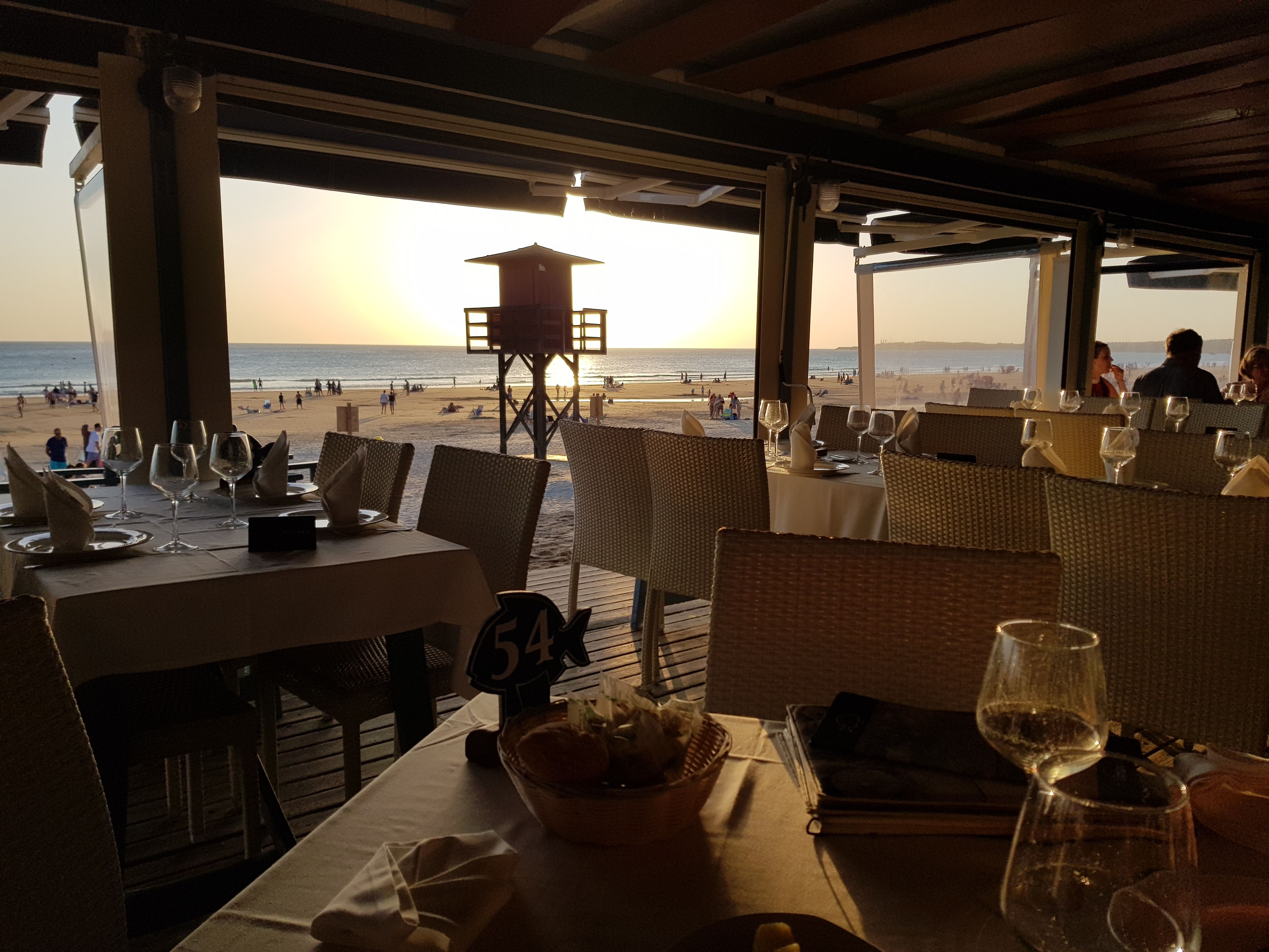 Elegant restaurant table setting
